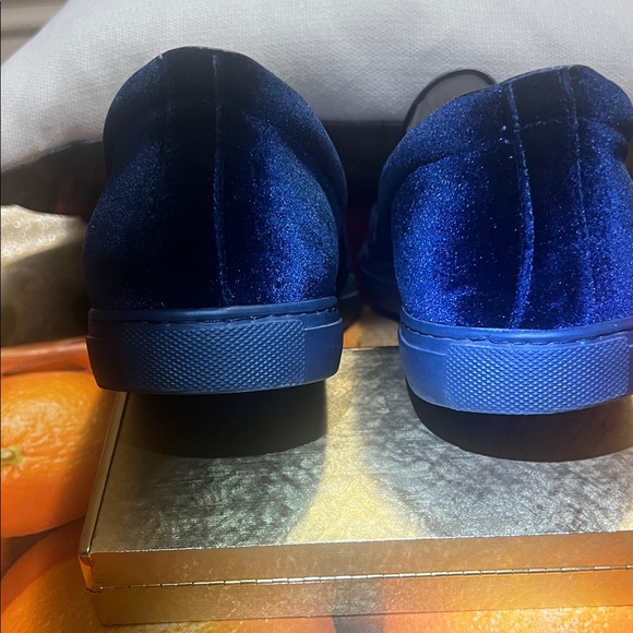 Del Toro Navy Velvet Slipper II- Rubber Sole- Made in Italy Size 12 main image 8